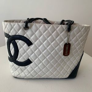 Chanel White Tote Bag
